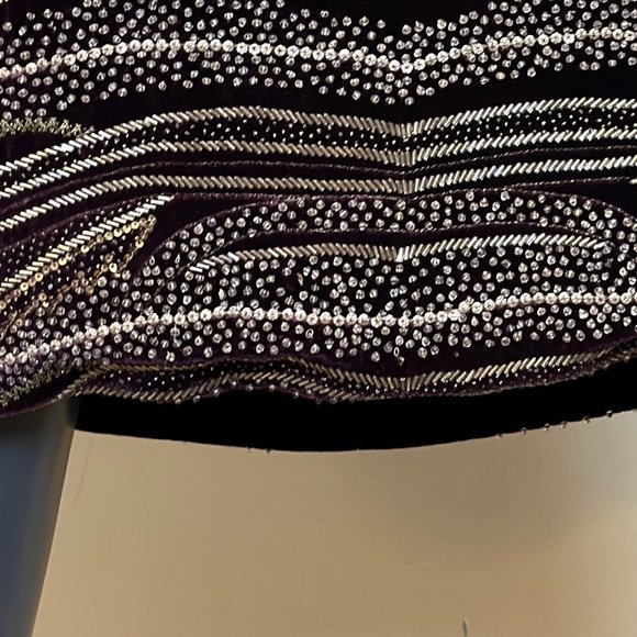 NAEEM KHAN Pre Fall 2010 Beaded Velvet Cocktail Dress - Picture 13 of 13